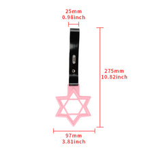 Load image into Gallery viewer, Brand New Hexagram Shaped Pink JDM TSURIKAWA Subway Bus Black Handle Strap Charm Drift