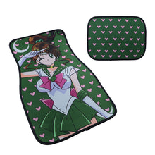 Load image into Gallery viewer, Brand New 4PCS UNIVERSAL ANIME SAILOR JUPITER Racing Fabric Car Floor Mats Interior Carpets