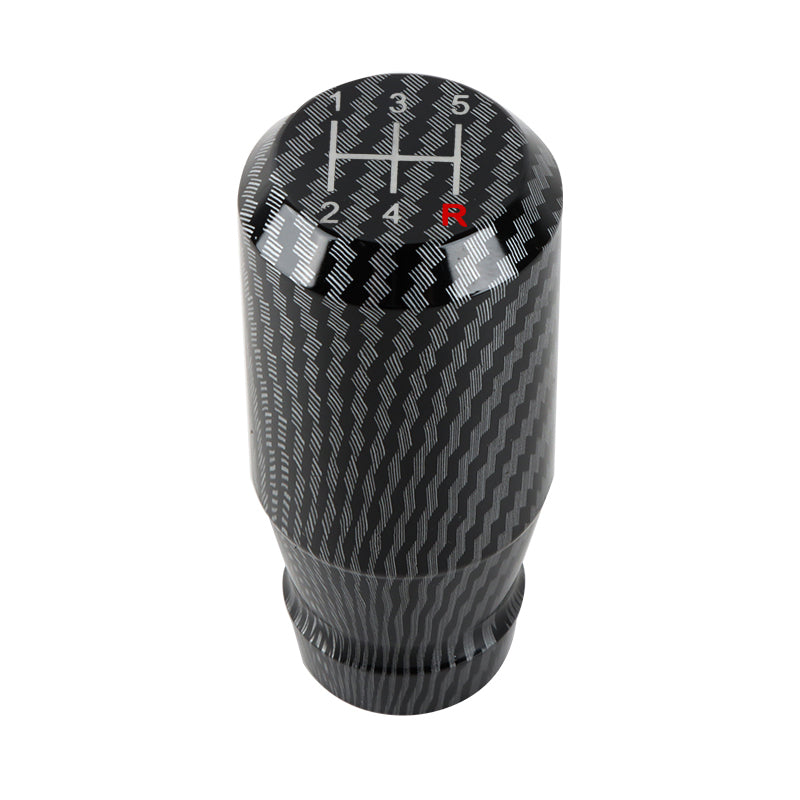 Brand New Universal JDM 5 Speed Aluminum Carbon Fiber Look Manual Gear Stick Shift Knob Shifter M8 M10 M12