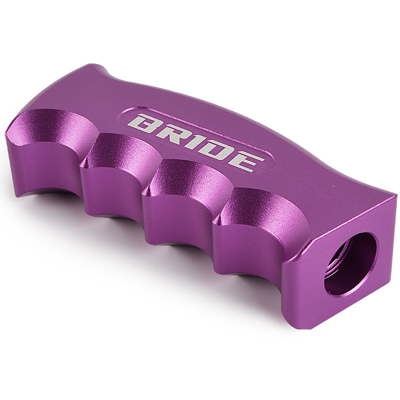 Brand New Bride Universal Purple Aluminum Slotted Pistol Grip Handle Manual Gear Shift Knob Shifter M8 M10 M12