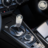 Brand New 1PCS Universal 15CM JDM Clear White Real Flowers Manual Car Black Base Racing Stick Shift Knob M8 M10 M12