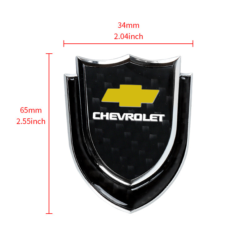 BRAND NEW CHEVROLET 1PCS Metal Real Carbon Fiber VIP Luxury Car Emblem Badge Decals