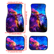 Load image into Gallery viewer, BRAND NEW 4PCS UNIVERSAL GALAXY STAR Racing Fabric Car Floor Mats Interior Carpets