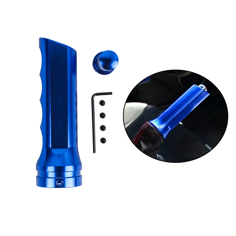 Brand New 1PCS Blue Aluminum Car Handle Hand Brake Sleeve Universal Cover For Universal