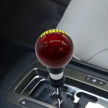 Load image into Gallery viewer, Brand New Universal Momo Real Carbon Fiber Red Round Ball Automatic Car Gear Shift Knob