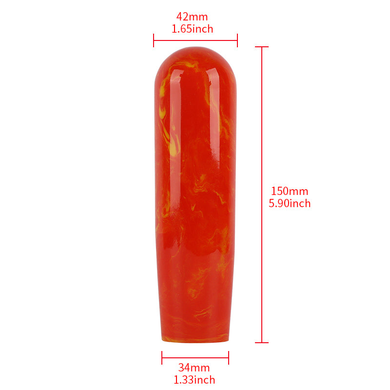 Brand New JDM Universal JDM Red 15CM Marble Style Stick Manual Gear Shift Knob Shifter M8 M10 M12