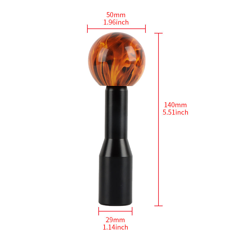 Brand New Universal Fireball Manual Gear Stick Shift Knob M8 M10 M12 & Black Shifter Extender Extension