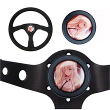 Load image into Gallery viewer, Brand New Universal Anime Hentai Car Horn Button Black Steering Wheel Center Cap