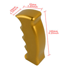 Load image into Gallery viewer, Brand New Universal Gold Aluminum Slotted Pistol Grip Handle Manual Gear Shift Knob Shifter M8 M10 M12