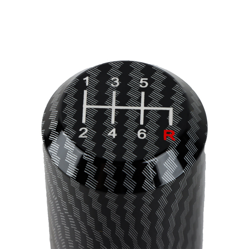 Brand New Universal JDM 6 Speed Aluminum Carbon Fiber Look Manual Gear Stick Shift Knob Shifter M8 M10 M12