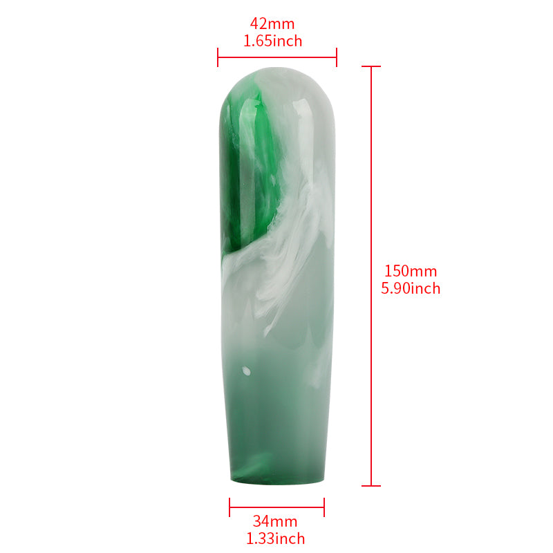 Brand New JDM Universal JDM Green 15CM Marble Style Stick Manual Gear Shift Knob Shifter M8 M10 M12