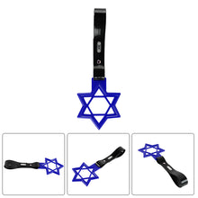 Load image into Gallery viewer, Brand New Hexagram Shaped Blue JDM TSURIKAWA Subway Bus Black Handle Strap Charm Drift