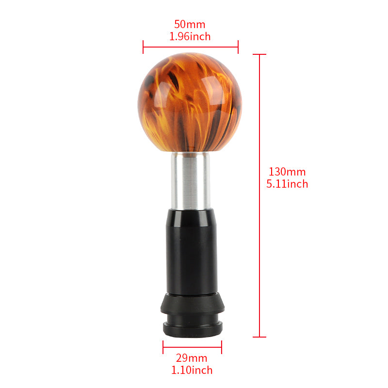 Brand New Fireball Round Ball Aluminum Automatic Transmission Car Gear Shift Knob Shifter level