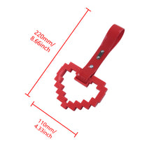 Load image into Gallery viewer, Brand New Minecraft Heart Red Handle JDM TSURIKAWA Ring Subway Train Bus Handle Strap Charm Drift