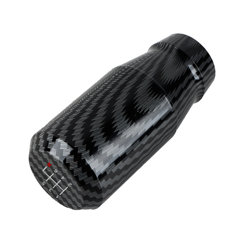 Brand New Universal JDM 6 Speed Aluminum Carbon Fiber Look Manual Gear Stick Shift Knob Shifter M8 M10 M12