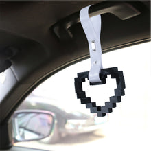 Load image into Gallery viewer, Brand New Minecraft Heart Black Handle JDM TSURIKAWA Ring Subway Train Bus Handle Strap Charm Drift