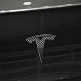 BRAND NEW 2020-2023 Tesla Model Y Logo Cover Real Carbon Fiber Rear Trunk Badge Emblem