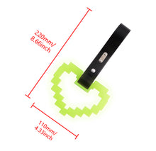 Load image into Gallery viewer, Brand New Minecraft Heart Yellow (Glows in the Dark) JDM TSURIKAWA Ring Subway Train Bus Black Handle Strap Charm Drift