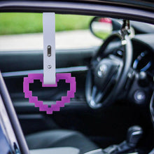 Load image into Gallery viewer, Brand New Minecraft Heart Purple (Glows in the Dark) JDM TSURIKAWA Ring Subway Train Bus White Handle Strap Charm Drift