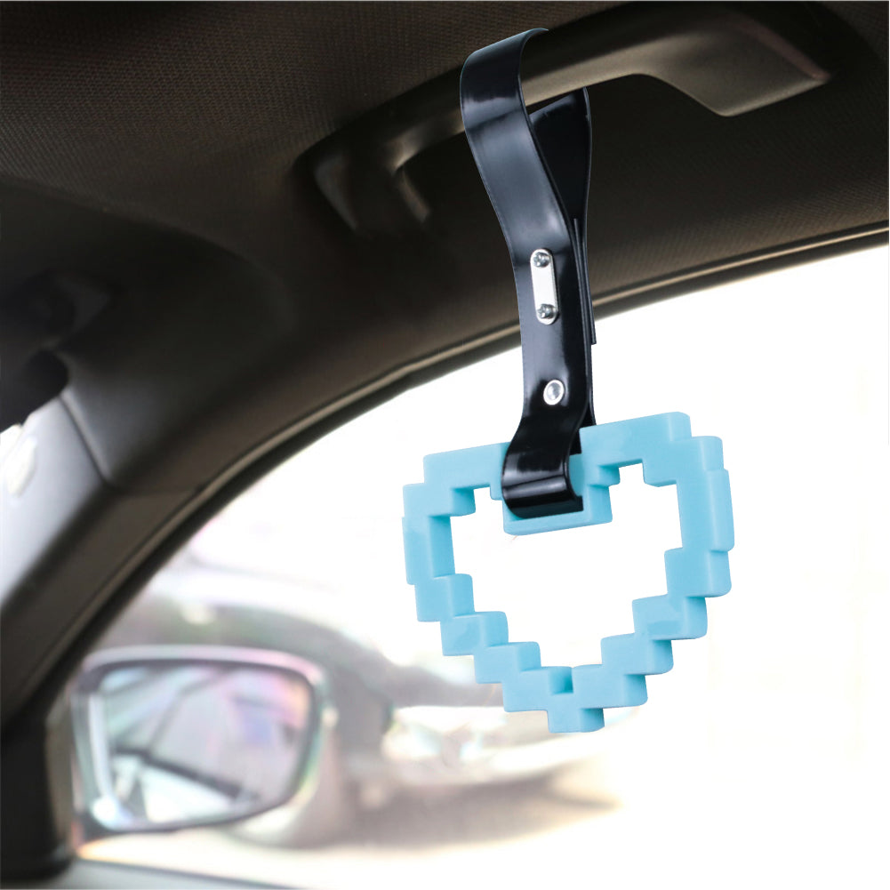 Brand New Minecraft Heart Teal Handle JDM TSURIKAWA Ring Subway Train Bus Handle Strap Charm Drift