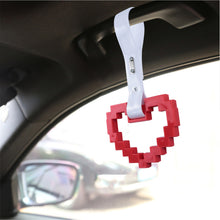 Load image into Gallery viewer, Brand New Minecraft Heart Red Handle JDM TSURIKAWA Ring Subway Train Bus Handle Strap Charm Drift