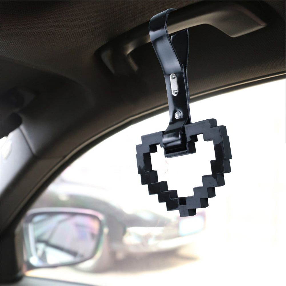 Brand New Minecraft Heart Black Handle JDM TSURIKAWA Ring Subway Train Bus Handle Strap Charm Drift