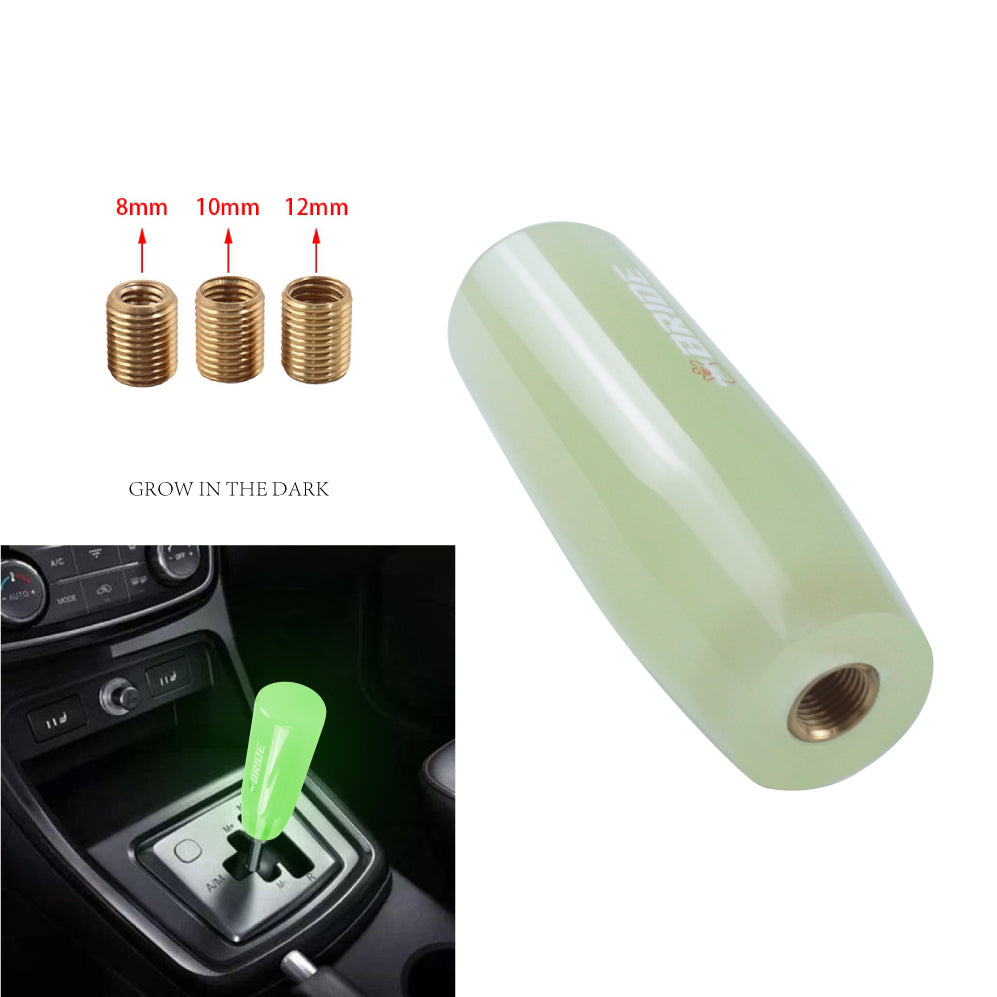 Brand New Universal 12CM BRIDE Glow in the Dark Green Pearl Long Stick Manual Car Gear Shift Knob Shifter M8 M10 M12