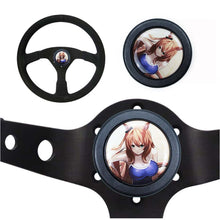 Load image into Gallery viewer, Brand New Universal Anime Hentai Car Horn Button Black Steering Wheel Center Cap