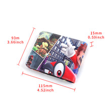 Load image into Gallery viewer, Brand New Men Super Mario Bros Odyssey Purse Short Bifold Fashion Leather Wallet