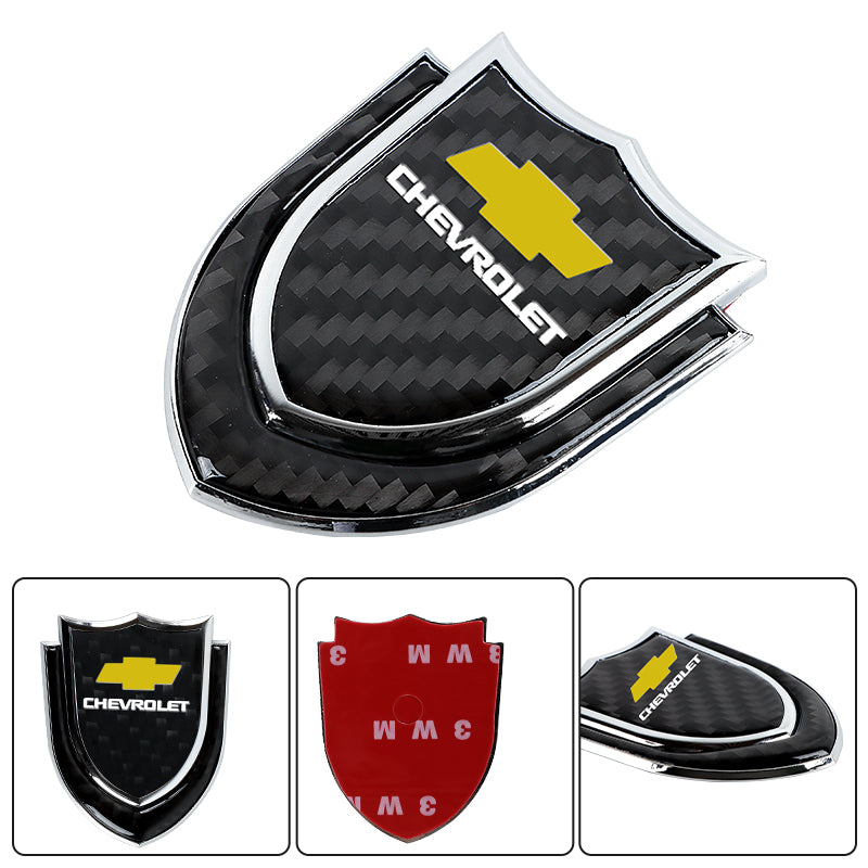 BRAND NEW CHEVROLET 1PCS Metal Real Carbon Fiber VIP Luxury Car Emblem Badge Decals