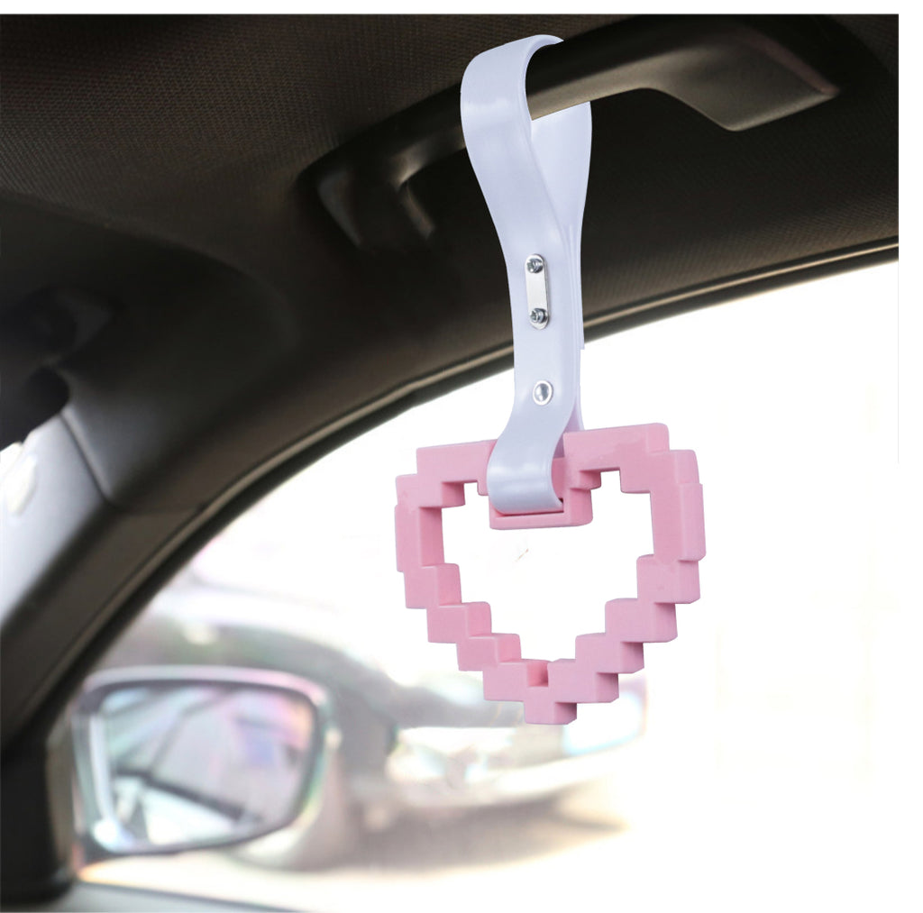 Brand New Minecraft Heart Pink Handle JDM TSURIKAWA Ring Subway Train Bus Handle Strap Charm Drift