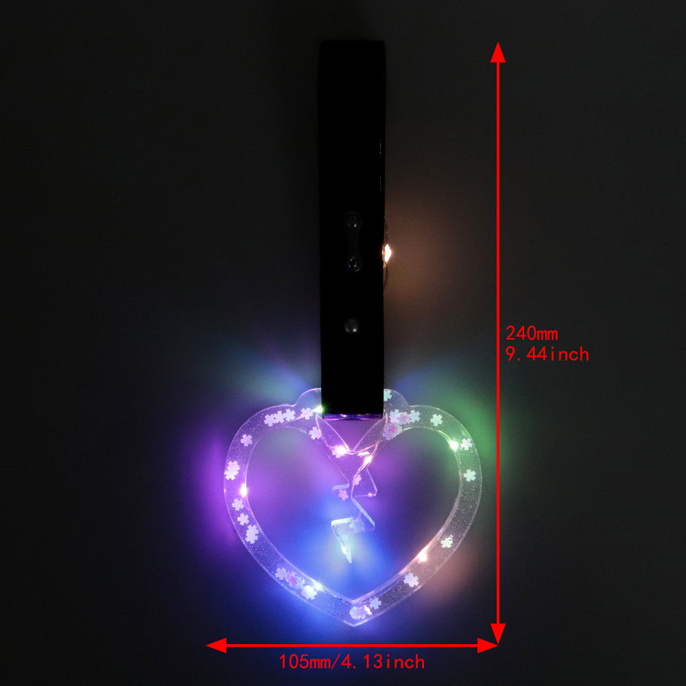 Brand New LED Broken Heart JDM TSURIKAWA Ring Subway Train Bus Handle Strap Charm Drift