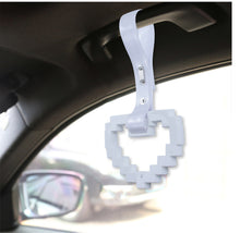 Load image into Gallery viewer, Brand New Minecraft Heart White Handle JDM TSURIKAWA Ring Subway Train Bus Handle Strap Charm Drift