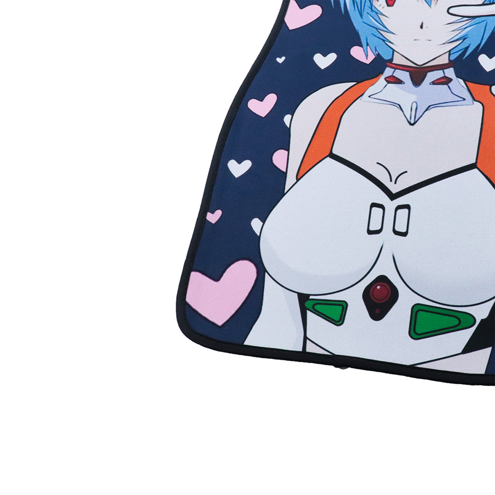 Brand New 4PCS UNIVERSAL ANIME GIRLS Racing Fabric Car Floor Mats Interior Carpets