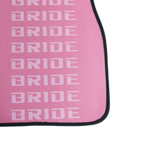 Load image into Gallery viewer, Brand New 4PCS UNIVERSAL BRIDE PINK Racing Fabric Car Floor Mats Interior Carpets