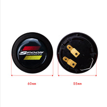 Load image into Gallery viewer, Brand New Universal Spoon Sports Car Horn Button Black Steering Wheel Center Cap