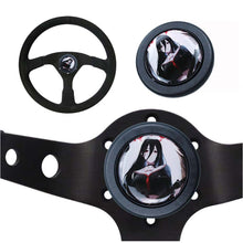 Load image into Gallery viewer, Brand New Universal Anime Hentai Car Horn Button Black Steering Wheel Center Cap