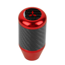 Load image into Gallery viewer, Brand New Universal Mitsubishi Red Real Carbon Fiber Racing Gear Stick Shift Knob For MT Manual M12 M10 M8