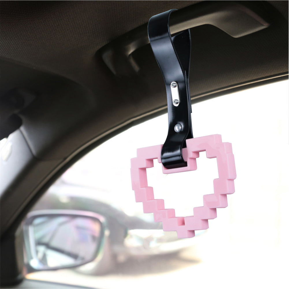 Brand New Minecraft Heart Pink Handle JDM TSURIKAWA Ring Subway Train Bus Handle Strap Charm Drift