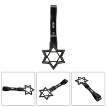 Load image into Gallery viewer, Brand New Hexagram Shaped Carbon Fiber JDM TSURIKAWA Subway Bus Black Handle Strap Charm Drift