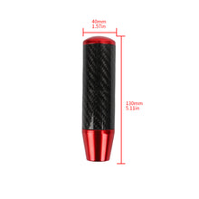 Load image into Gallery viewer, Brand New Universal Red Carbon Fiber Manual Gear Stick Shift Knob Lever Shifter 13cm