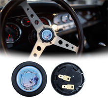 Load image into Gallery viewer, Brand New Universal Anime Hentai Car Horn Button Black Steering Wheel Center Cap