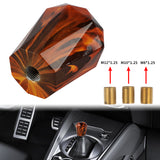 BRAND NEW JDM 60mm Universal Diamond Fire Aluminum Manual Gear Stick Shift Knob Shifter M8 M10 M12