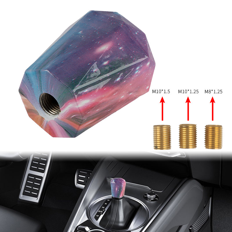 BRAND NEW JDM 60mm Universal Diamond Star Galaxy Aluminum Manual Gear Stick Shift Knob Shifter M8 M10 M12