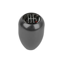 Load image into Gallery viewer, Brand New Universal Real Carbon Sticker 6 Speed Aluminum Manual Gear Stick Black Shift Knob M8 M10 M12