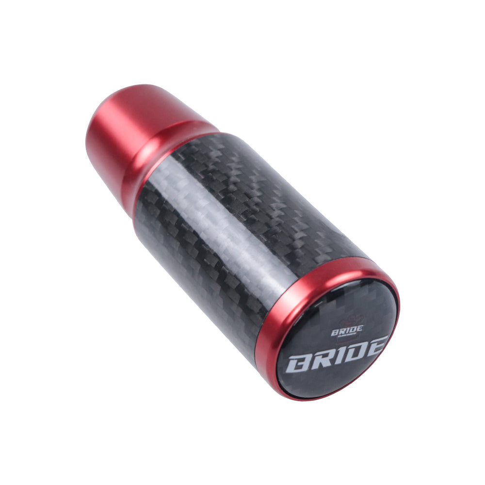 Brand New Universal Bride Red Real Carbon Fiber Racing Gear Stick Shift Knob For MT Manual M12 M10 M8