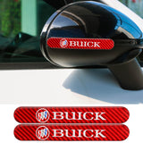 Brand New 2PCS Buick Real Carbon Fiber Red Car Trunk Side Fenders Door Badge Scratch Guard Sticker