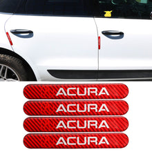 Load image into Gallery viewer, Brand New 4PCS Acura Real Carbon Fiber Red Car Trunk Side Fenders Door Badge Scratch Guard Sticker