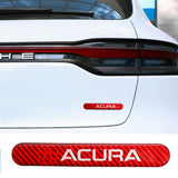 Brand New 1PCS Acura Real Carbon Fiber Red Car Trunk Side Fenders Door Badge Scratch Guard Sticker