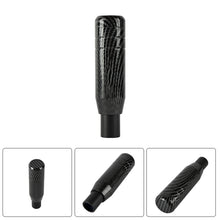 Load image into Gallery viewer, Brand New Universal JDM 13CM Aluminum Carbon Fiber Style Automatic Gear Stick Shift Knob Lever Shifter